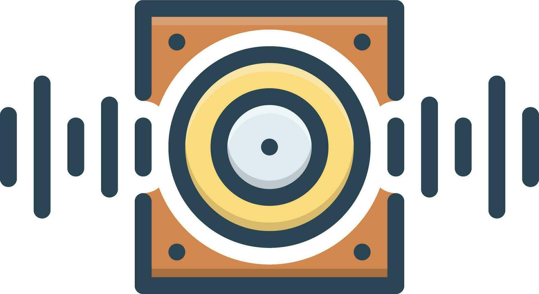 color icono para audio vector
