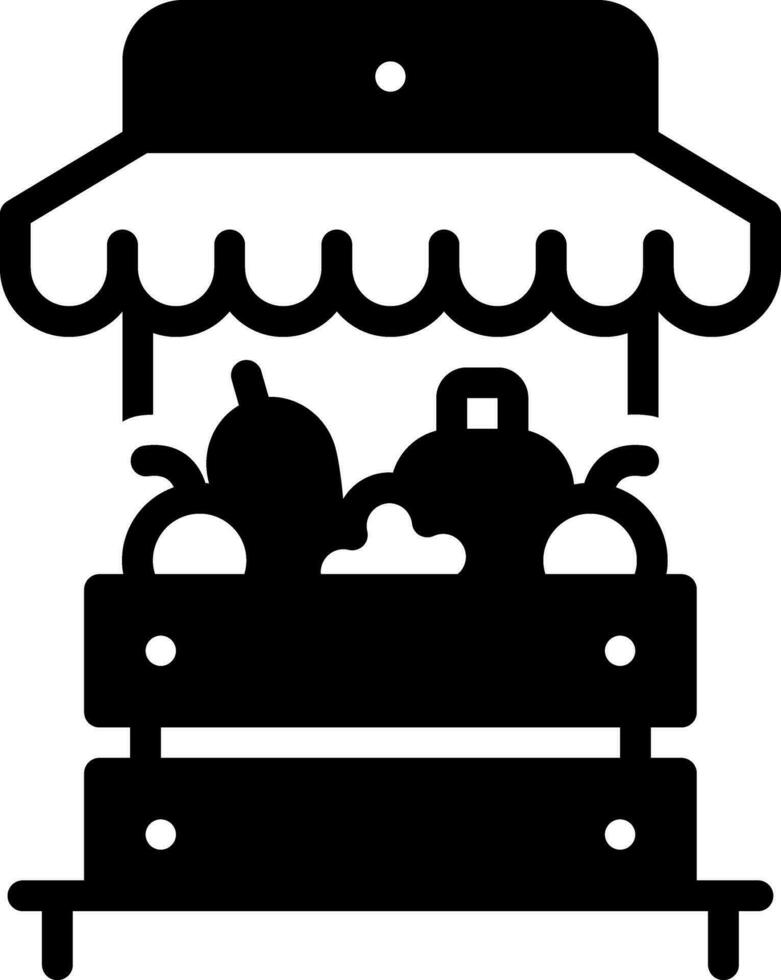 solid icon for grocery vector