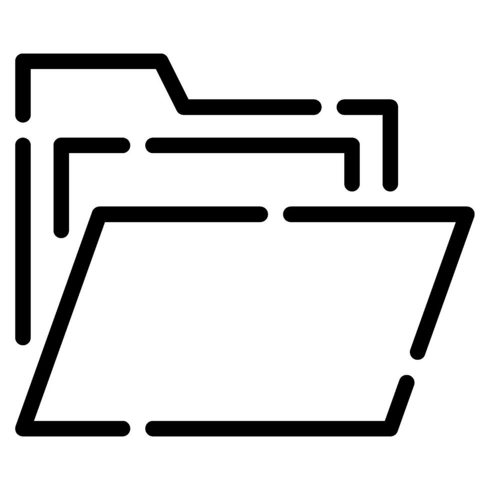 Folder icon illustration for UIUX, web, app, infographic etc vector