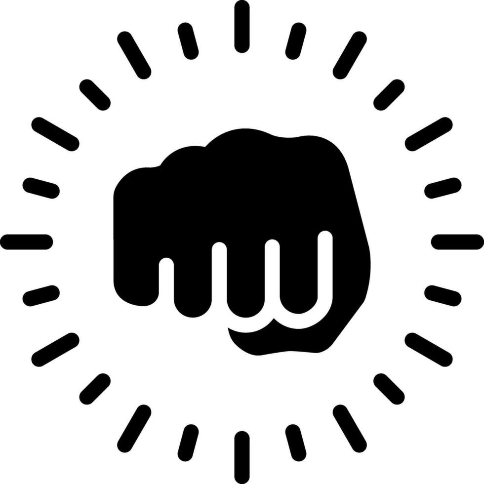 solid icon for punch vector