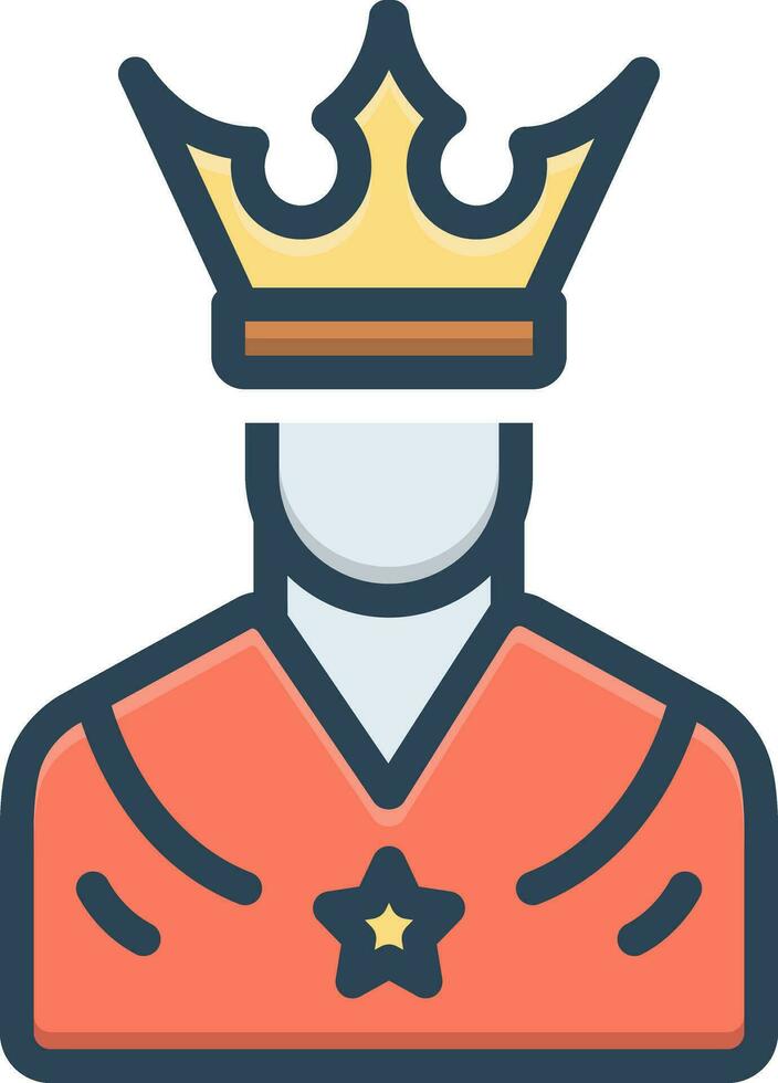 color icon for noble vector