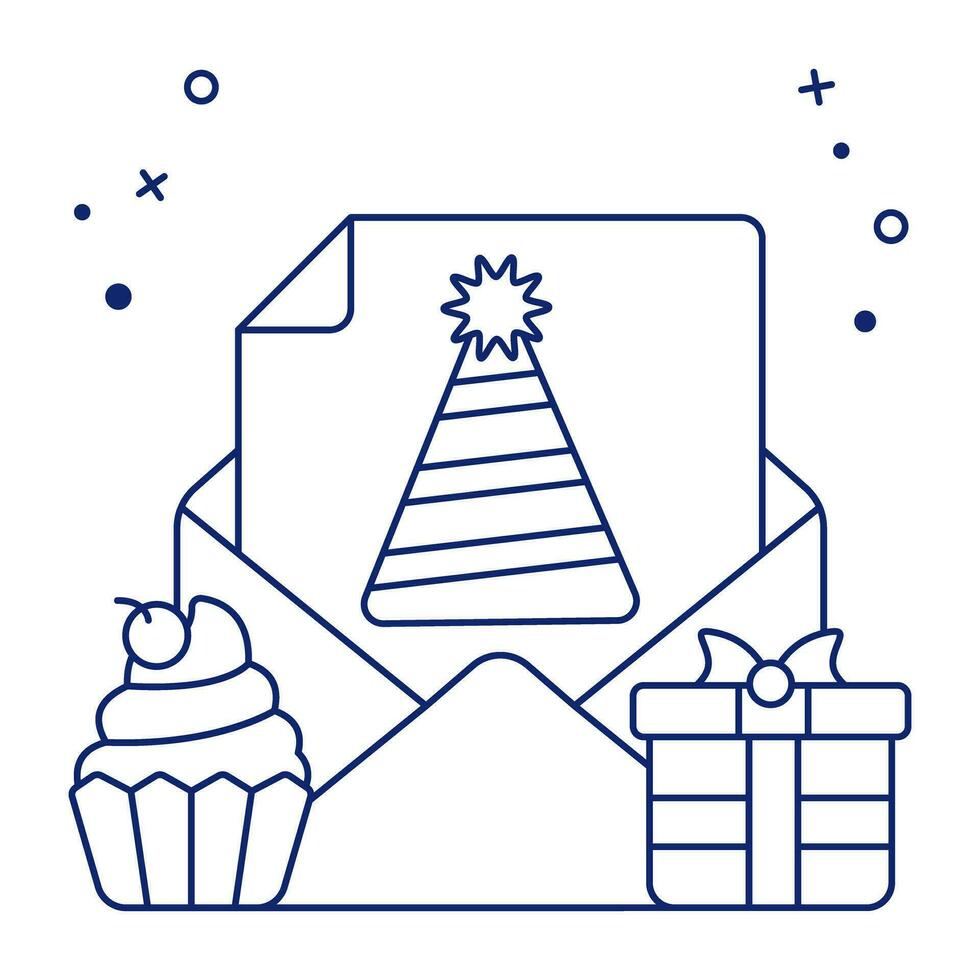 Unique design icon of party invitation vector