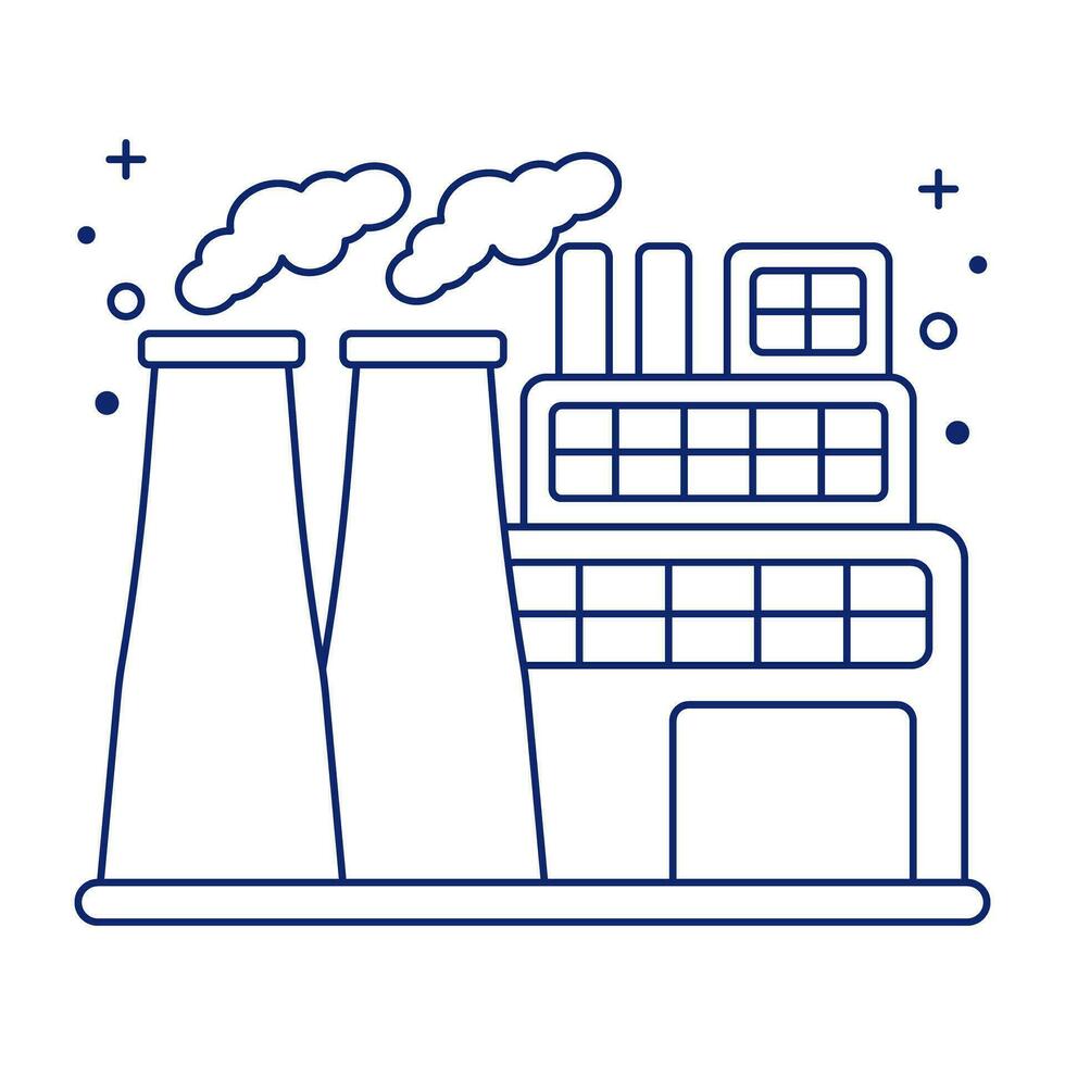 Perfect design icon of factory building vector