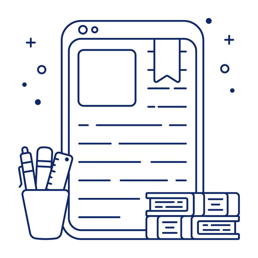A unique design icon of invoice vector