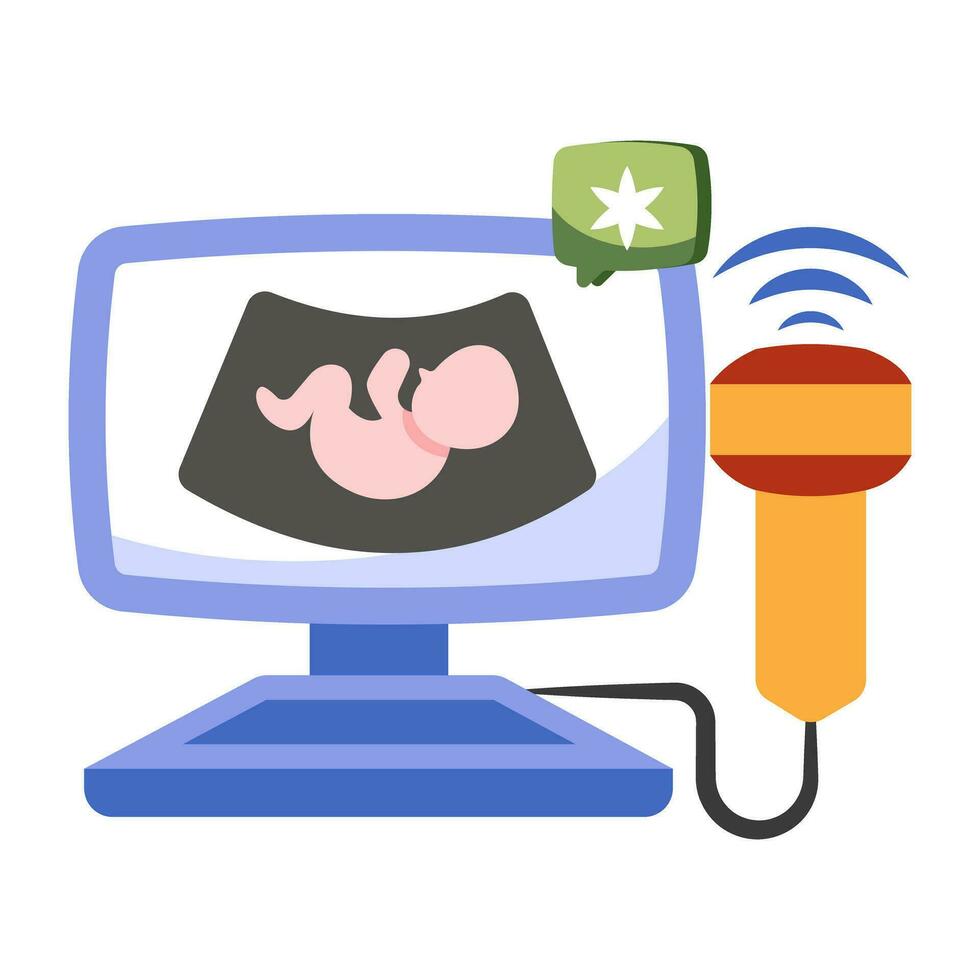 Modern design icon of ultrasound vector