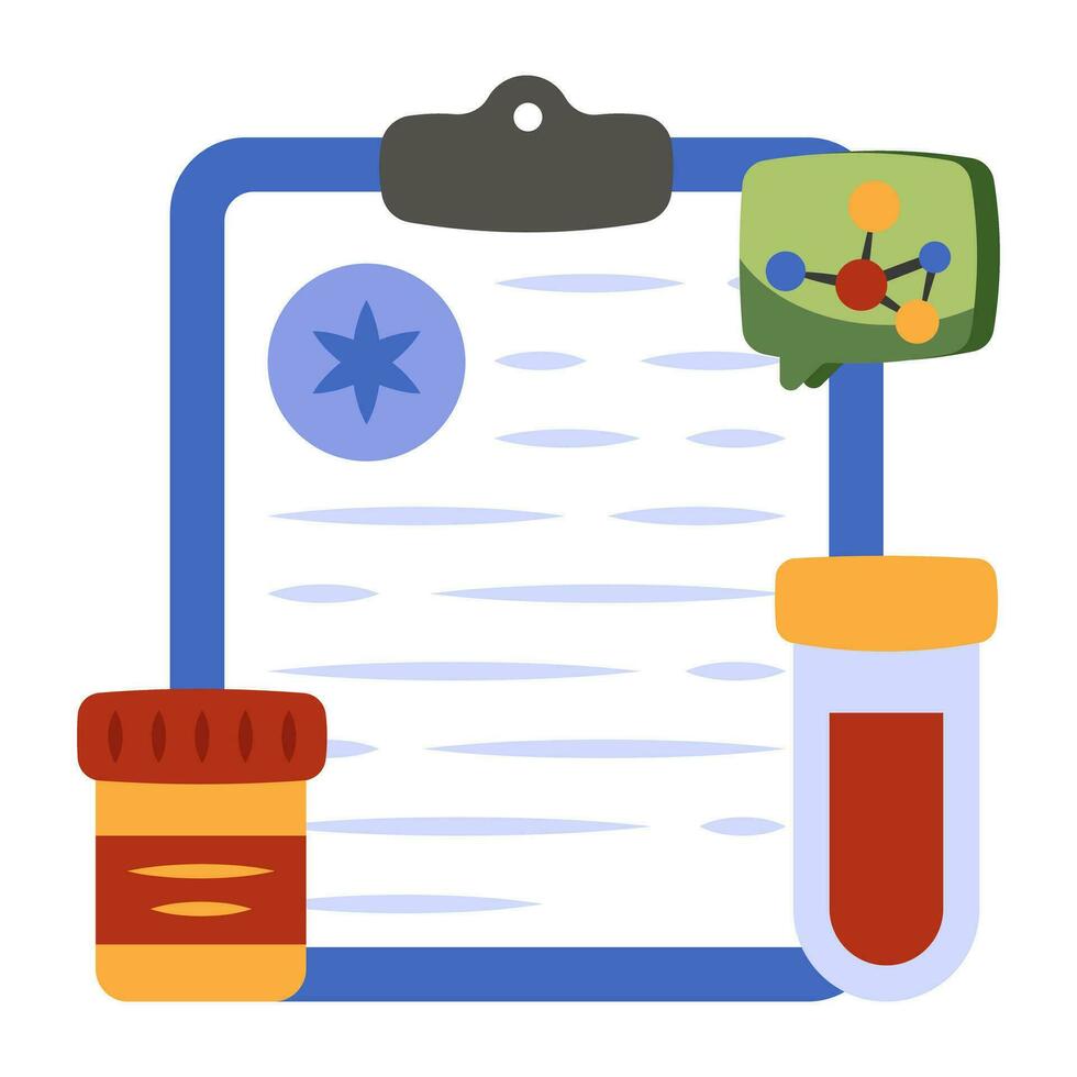 Trendy design icon of prescription vector