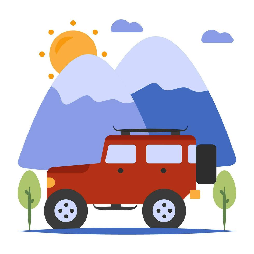 Premium download icon of road trip vector