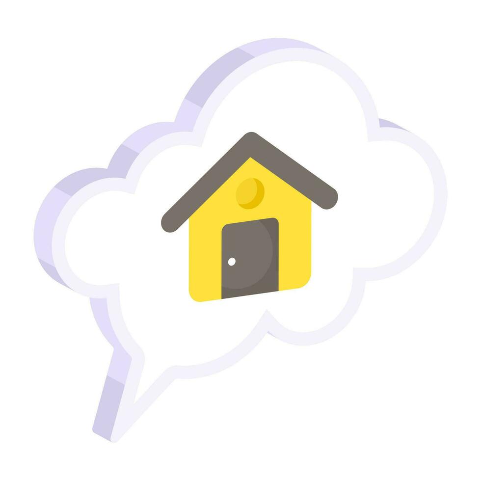 Modern design icon of dream house vector