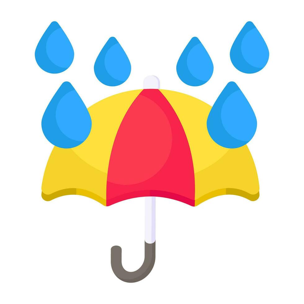 Creative design icon of thunderstorm vector