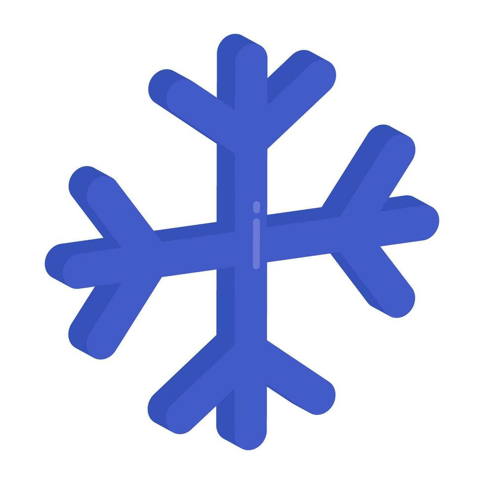 Modern design icon of snowflake vector