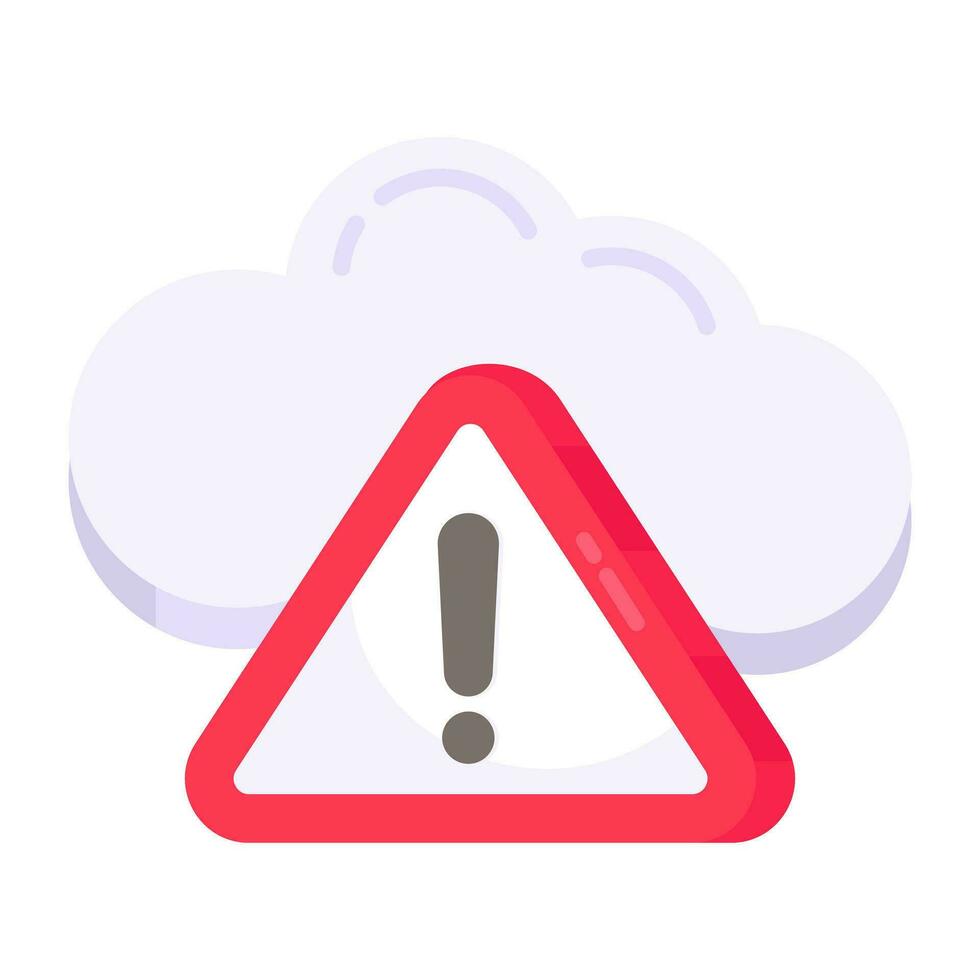 Vector design of weather alert, flat icon