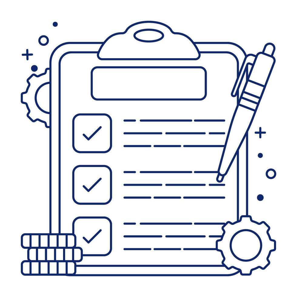 Perfect design icon of list management vector