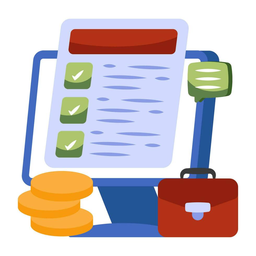 Perfect design icon of online list vector