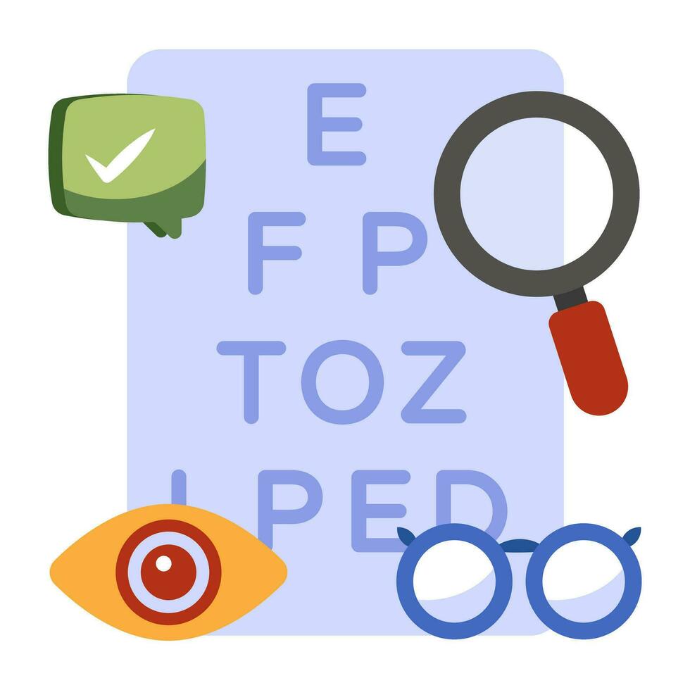 Modern design icon of eye test vector