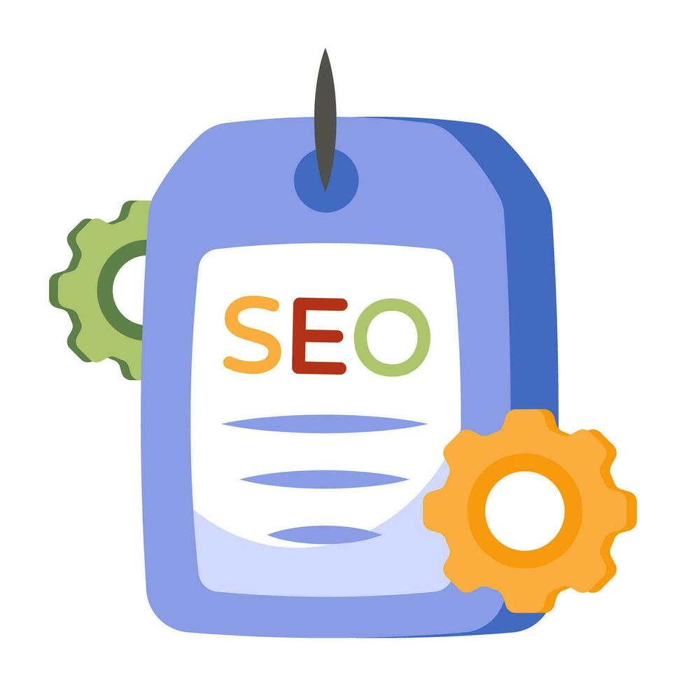 icono de descarga premium de la etiqueta seo vector