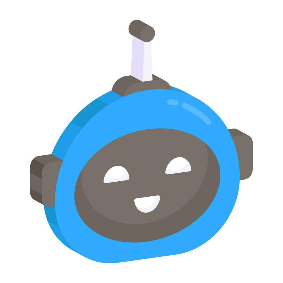An icon design of chatbot vector