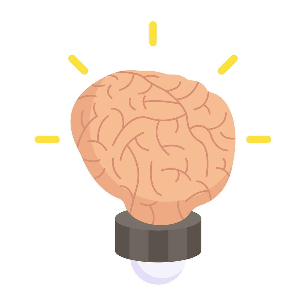 Modern design icon of ai mind vector