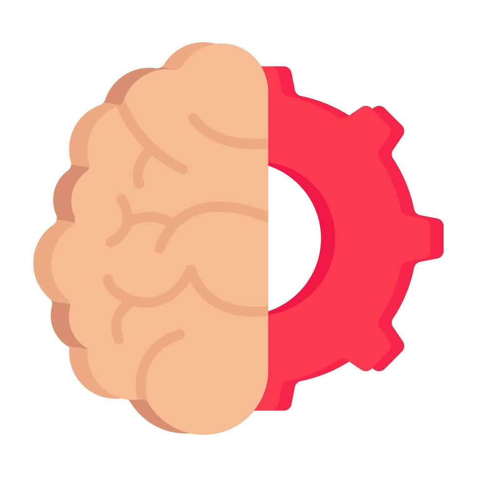 Modern design icon of ai mind vector