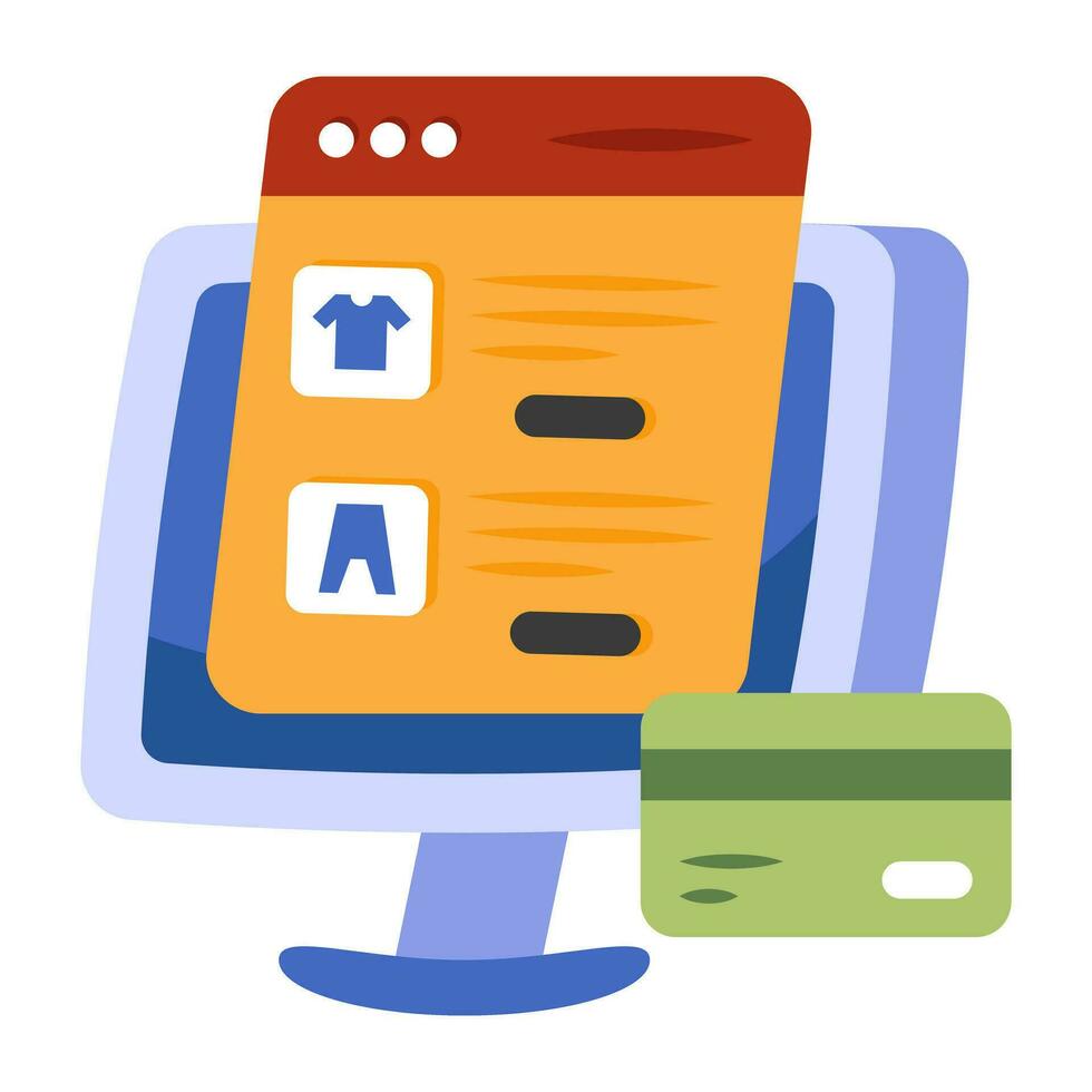 Premium download icon of online card payment vector