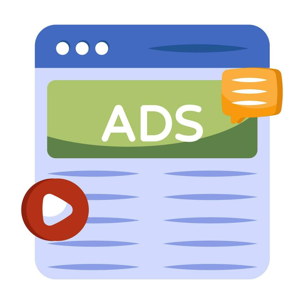 Premium download icon of web ad vector
