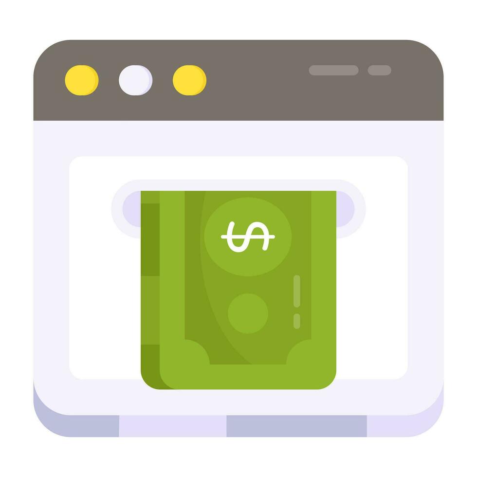 Perfect design icon of money withdrawal vector