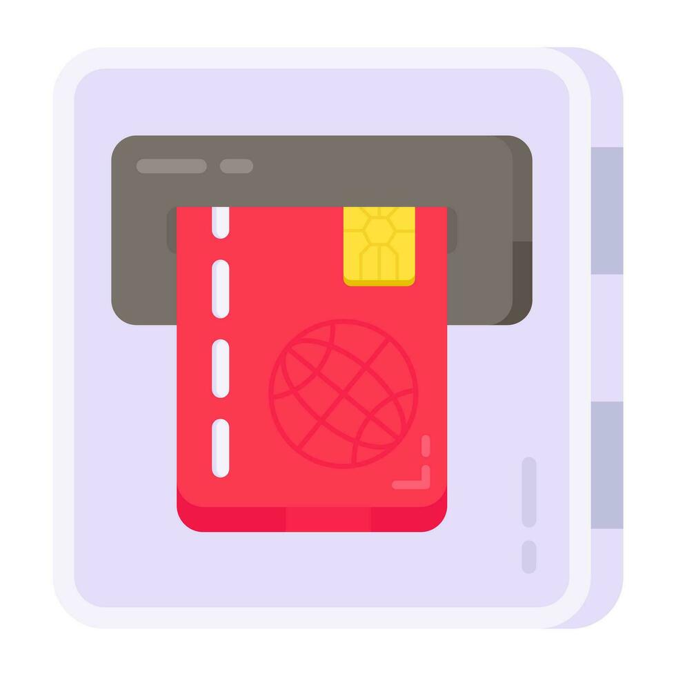 Perfect design icon of atm withdrawal vector