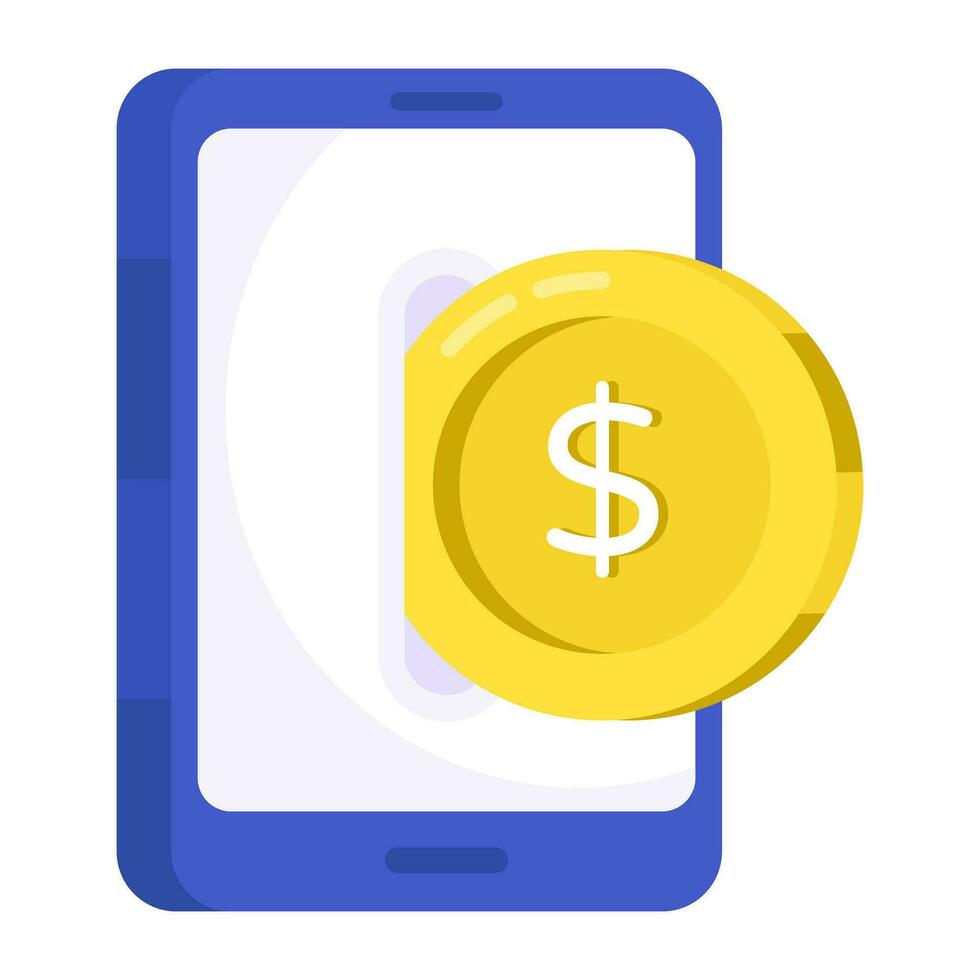 Perfect design icon of mobile money vector