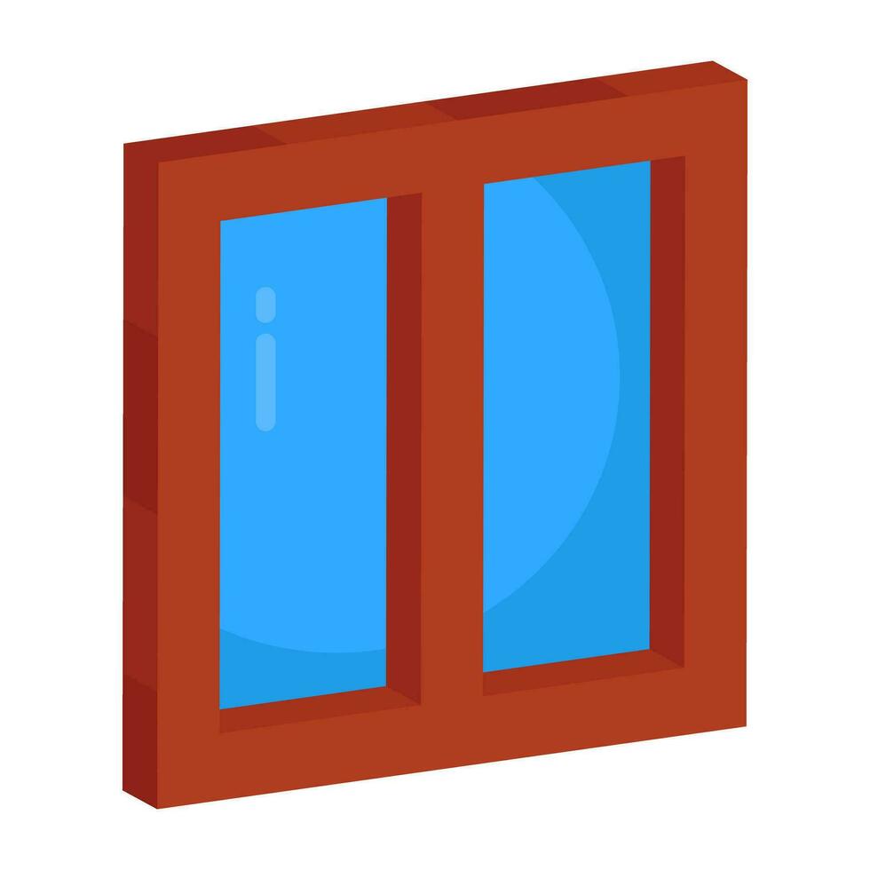 icono de diseño editable de la ventana vector