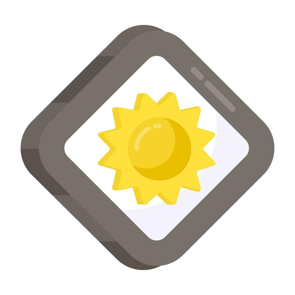 An icon design of sunlight vector