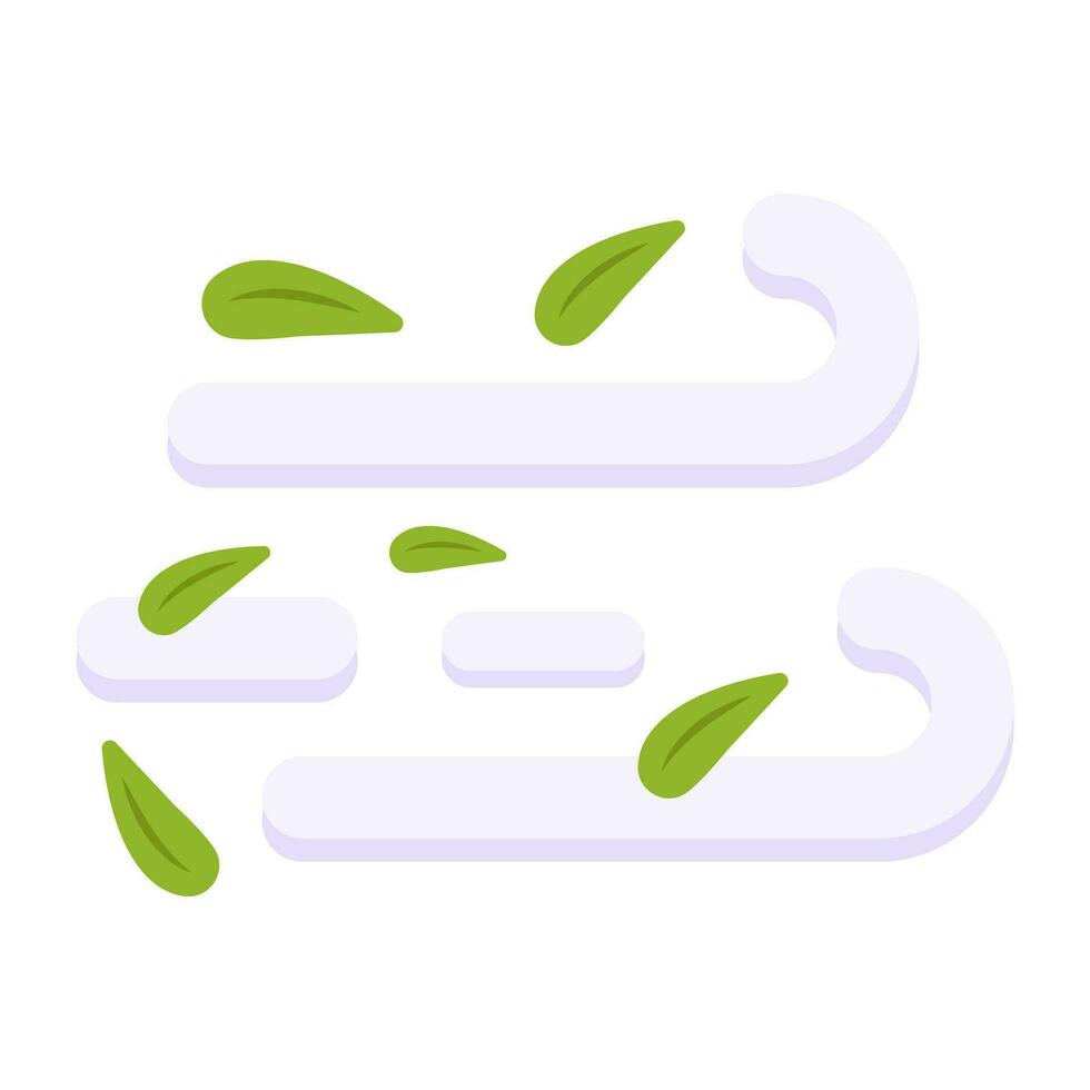 An icon design of wind blowing vector