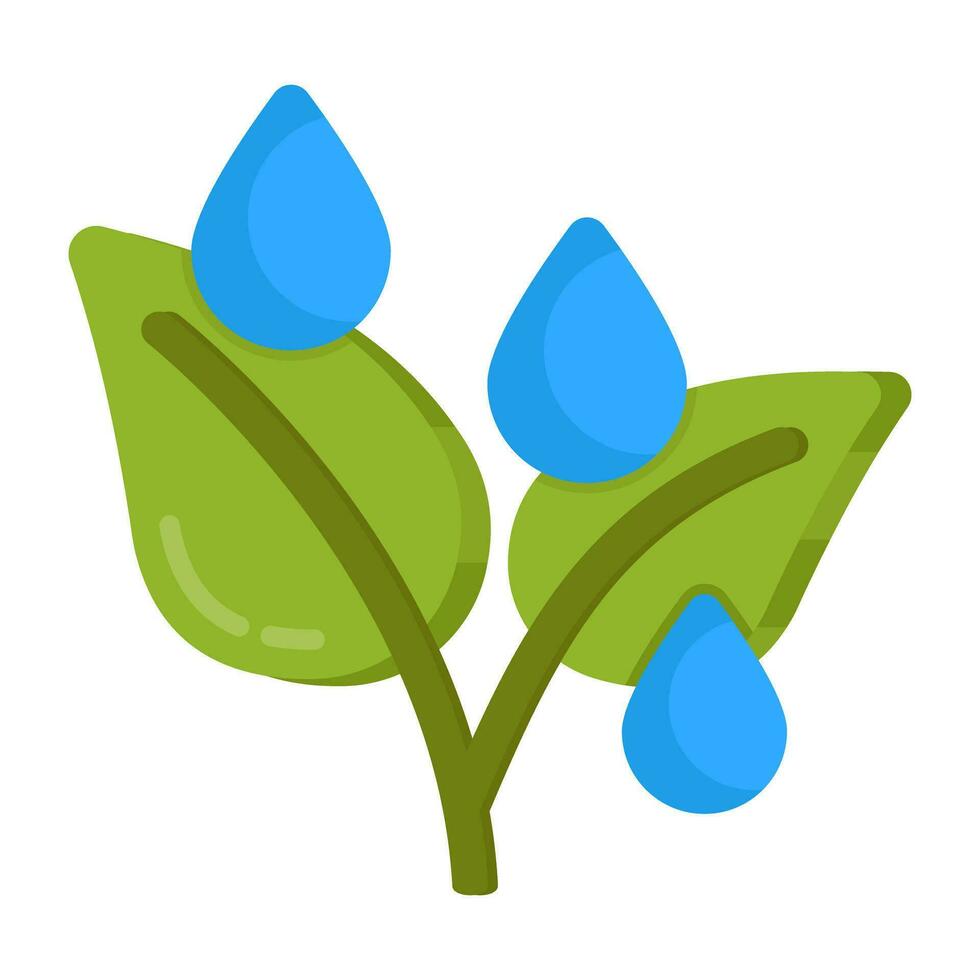 An icon design of raindrops vector