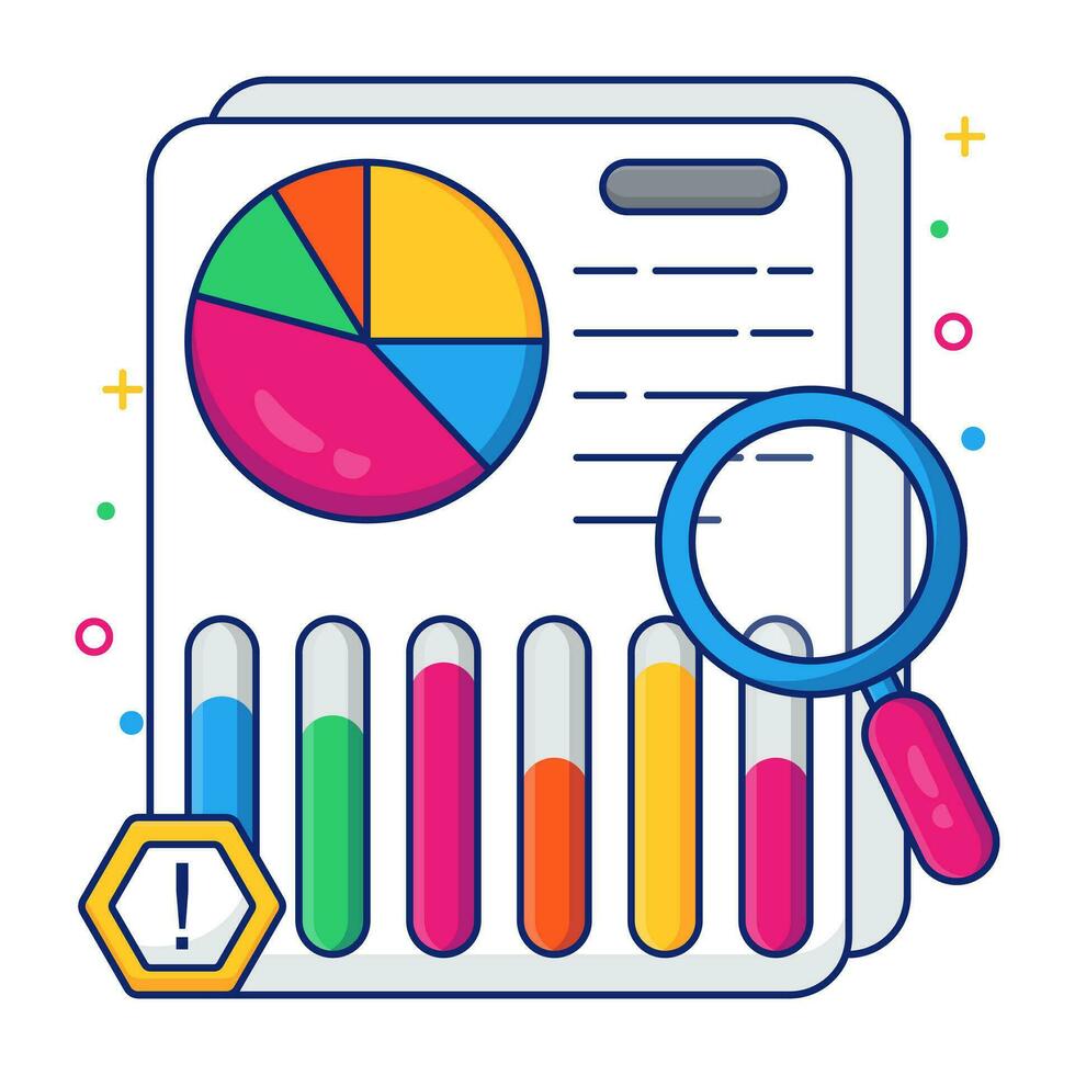 A premium download icon of business report vector