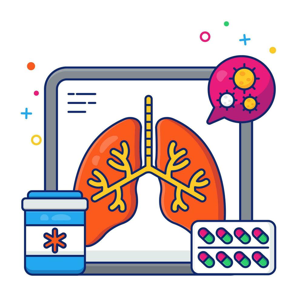 An icon design of online doctor vector