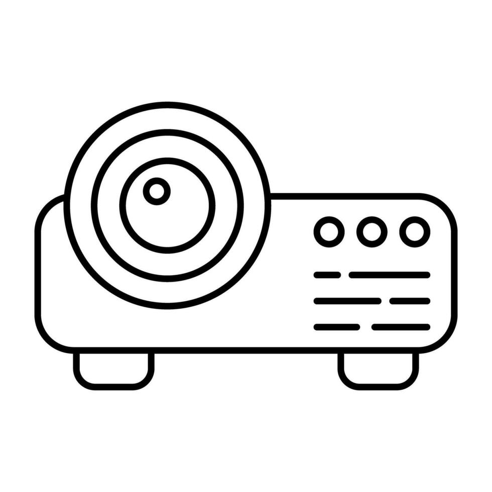 A flat design, icon of projector vector