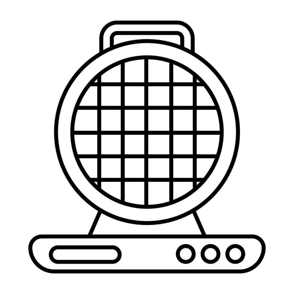 A creative design icon of waffle maker vector