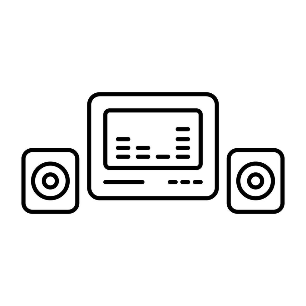 Modern design icon of audio sound system vector