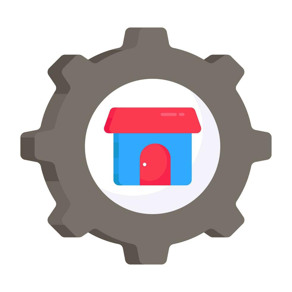 Modern design icon of home setting vector