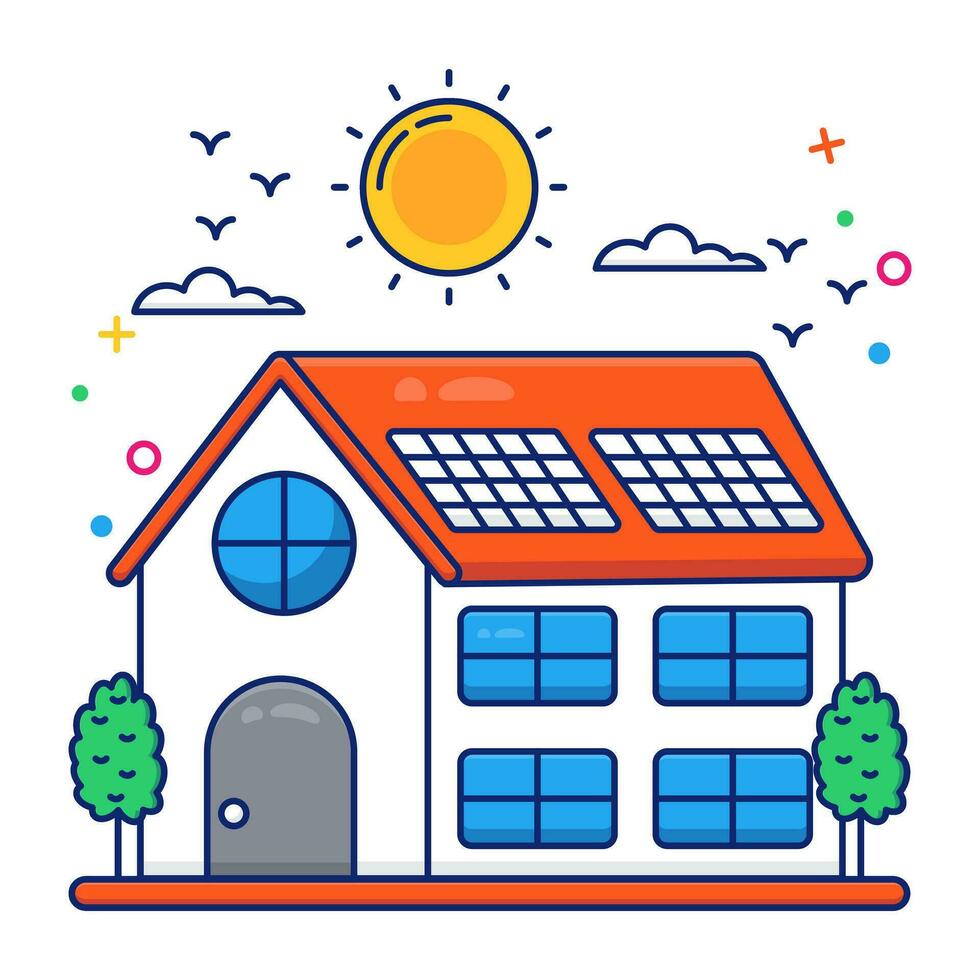 Vector design of solar home