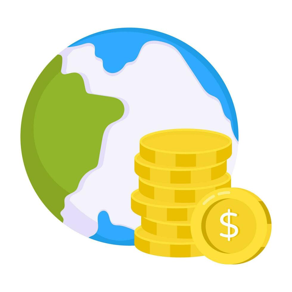 Premium download icon of dollar coins vector