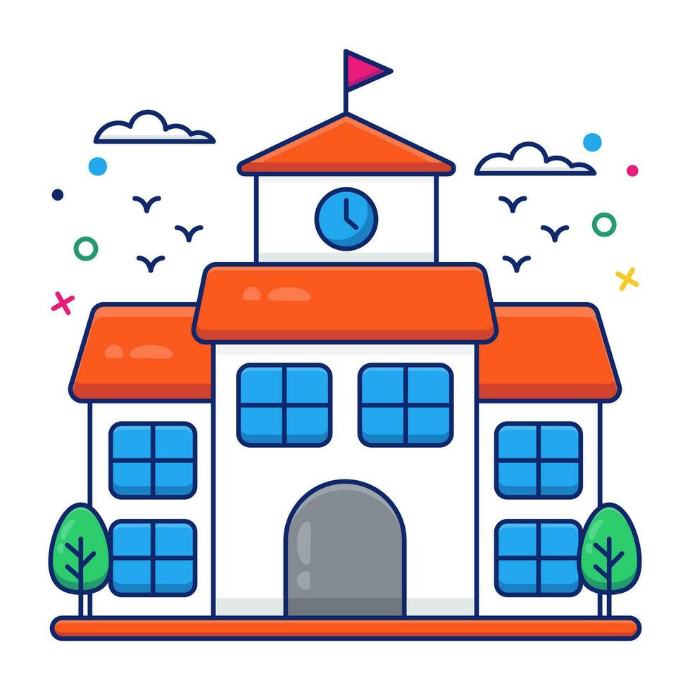 A perfect design icon of educational institute vector