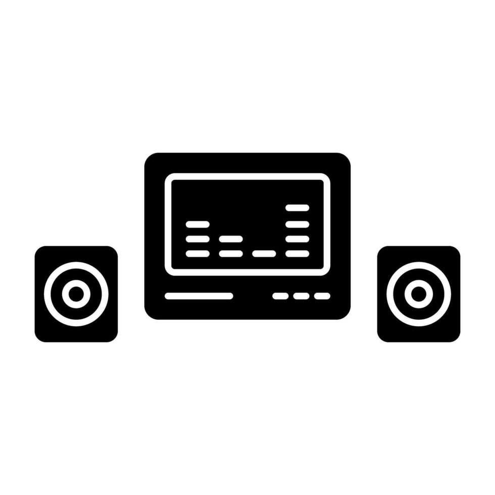 Modern design icon of audio sound system vector