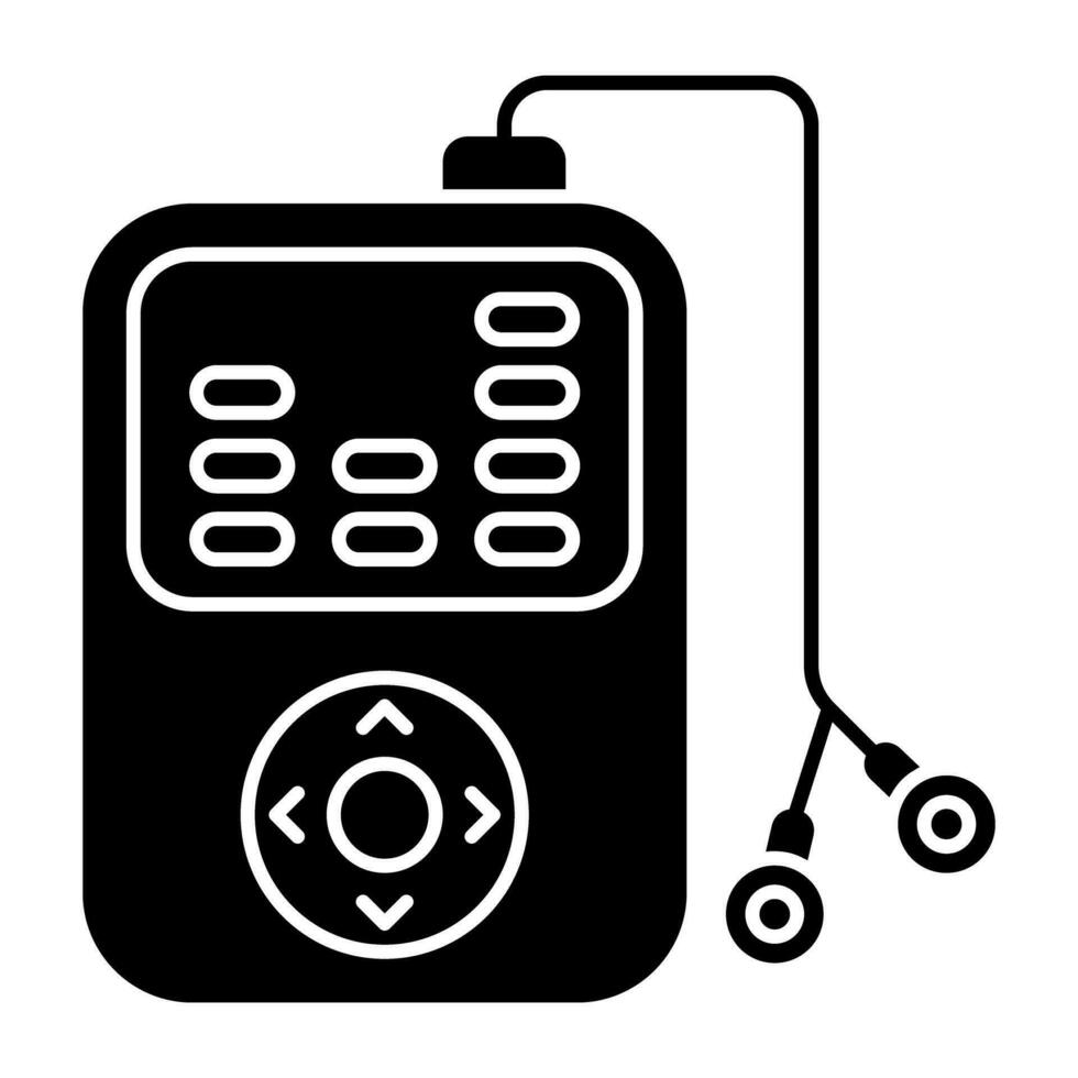 Vector design of mp3 player