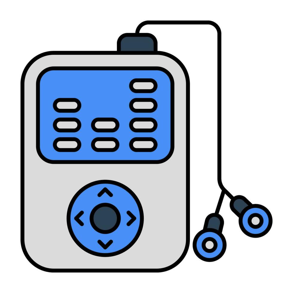 Vector design of mp3 player