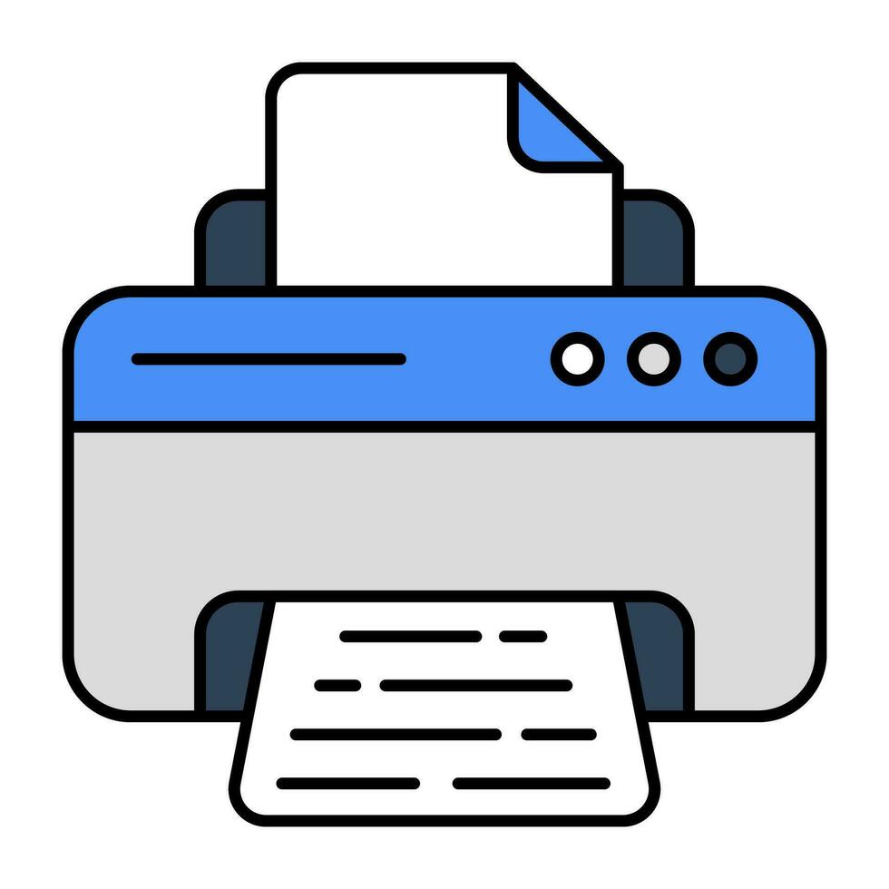 un icono de diseño perfecto de la impresora vector