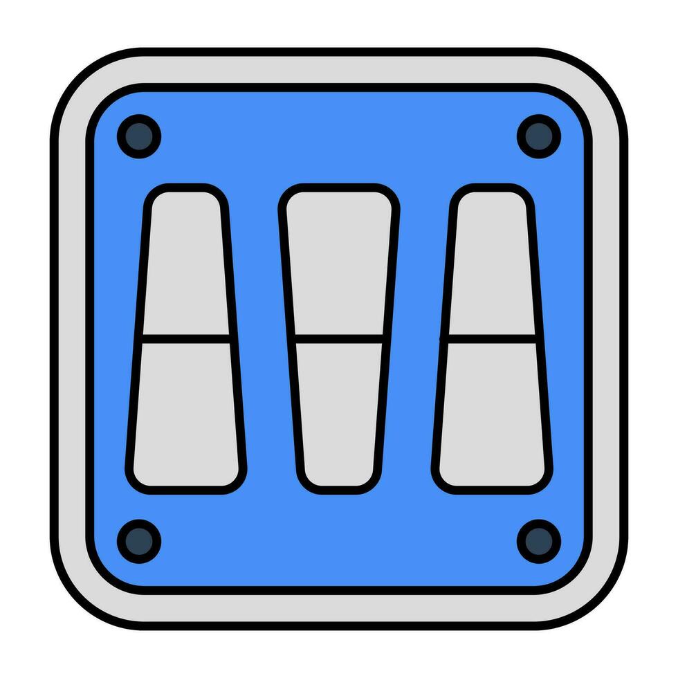 Switchboard icon in premium design, electric buttons vector