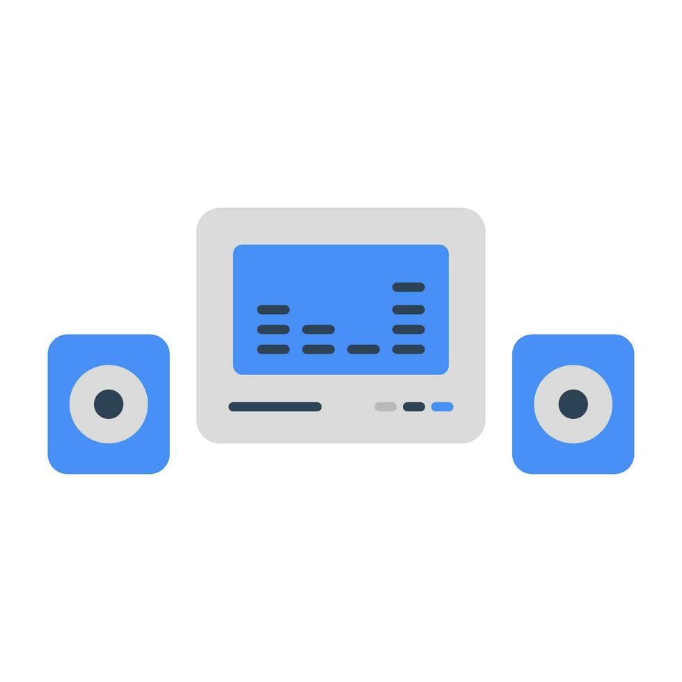 Modern design icon of audio sound system vector