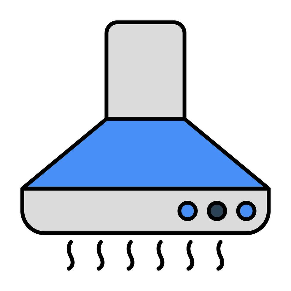 An icon design of extractor hood vector
