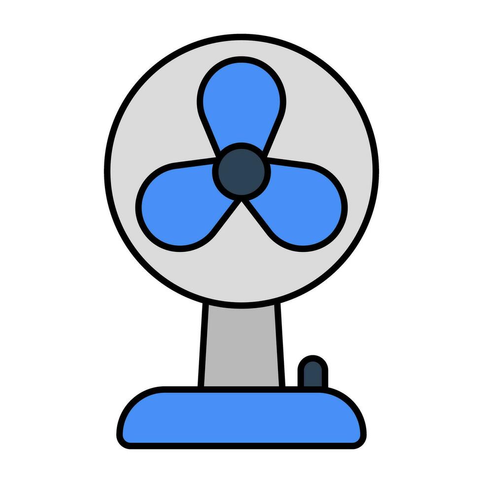 A modern design icon of table fan vector