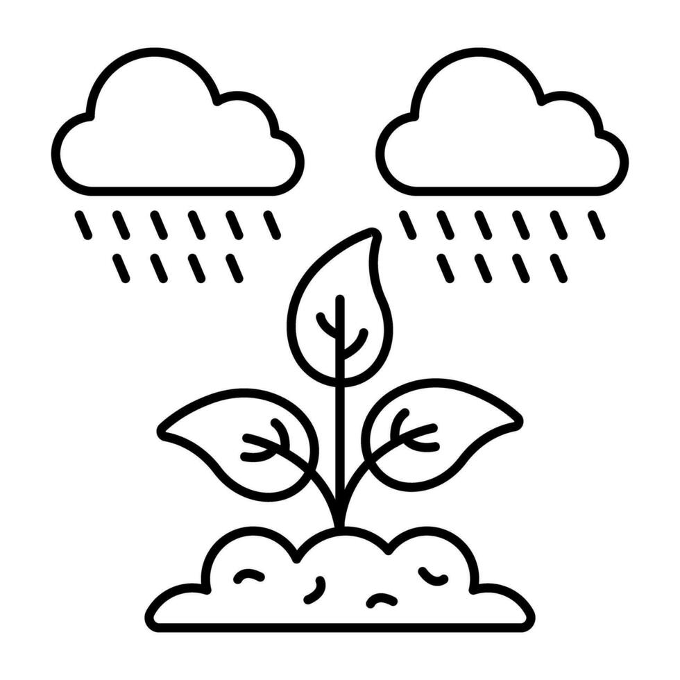 Agriculture rainfall icon in perfect design vector