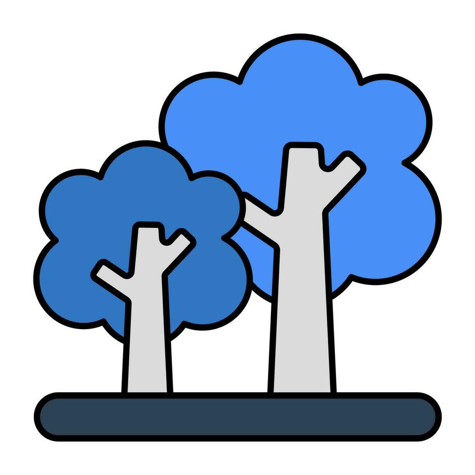 Modern design icon of tree vector